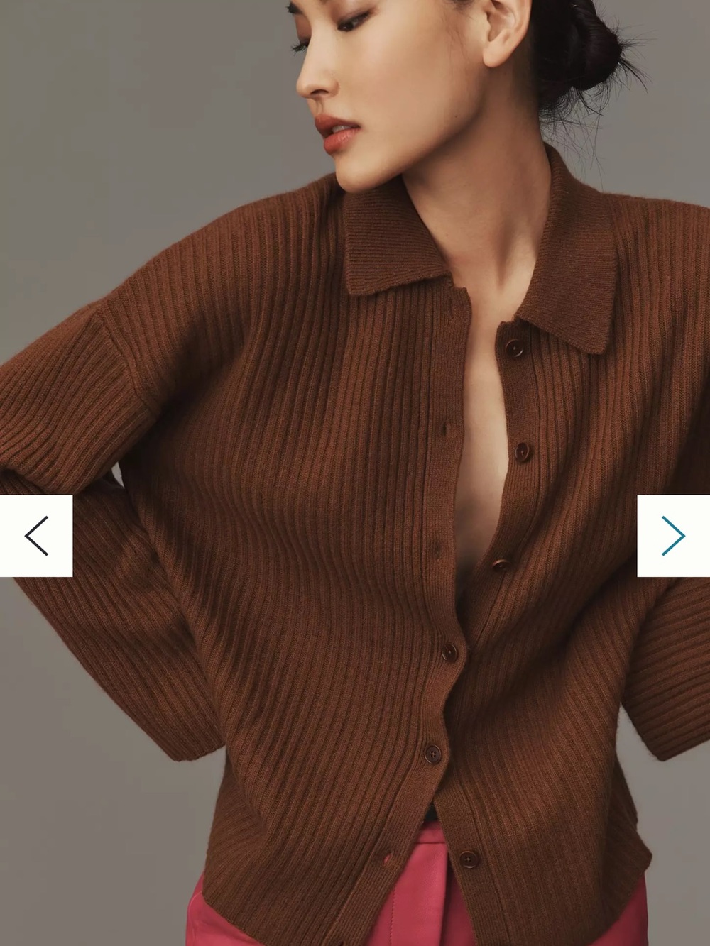 Reformation Fantino Cashmere Cardigan Sweater